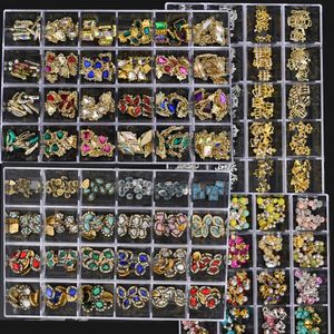 Decorations Nail Art Decorations 3D Nail Alloy Germ AB Jewelry Charms FlatBack Mixed Shape Luxury 120200240400PC Nail Art Supplies Accessories