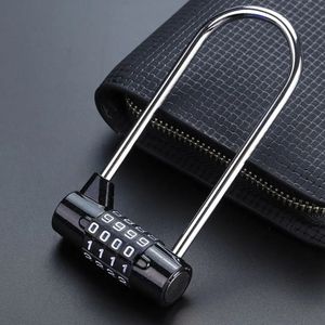 Door Locks 4 Digit Combination Lengthened Shackle Lock Outdoor Anti Theft Luggage Suitcase Code Cupboard Lockers Safety Padlock 231218