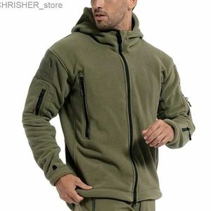 Tactical Jackets Men's Windbreaker Jackets For Men Fleece Men's Sports Tactical Jacket Combat Military Fleece Outdoor Sports Hiking Polar CoatL231218