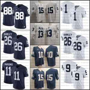 26 Saquon Barkley Football Jersey Parsons 10シングルトンマクソーリー88 Mike Gesicki Allen Clifford Dotson No Name College Penn State Rose Patch