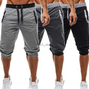 Cuecas calças masculinas verão harem calças shorts esporte sweatpants cordão jogger calças esportivas magro ajuste preto jogger para trabalho diário l231218