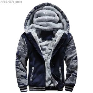 Jaquetas táticas jaqueta masculina camuflagem engrossar jaquetas de inverno para homens velo manga longa casaco homem casual hoodies streetwear casacos masculinosl231218