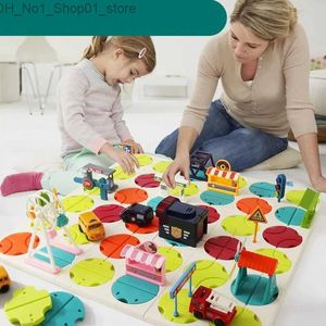 Sıralama yuvalama istifleme oyuncakları çocuk oyuncaklar araba masa oyunu montessori labirent yarış pist oyunu diy monte ray kitleri eğitim bulmaca araba hediyeleri oyuncaklar için q231218