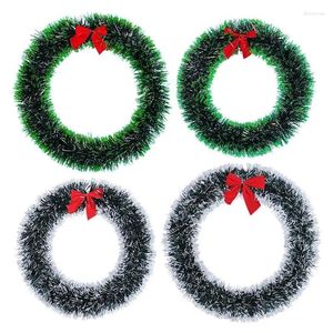 Decorative Flowers Artificial Christmas Wreath For Front Door Winter Decor Window Walls Garland Decorations Home Flate