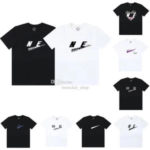 T-shirts Mens Tshirt Tech Designer Shorts Crew Neck Tech Fleece Print Womens Short Sleeve Classic Black and White Two Color Fashion Casual