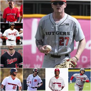 College Rutgers Scarlet Knights Baseball-Trikot, individuell angepasst, beliebiger Name, beliebige Nummer, alle genäht, Ty Doucette, Pete Durocher, Joey Esposito, Sonny Fauci, John Goodes