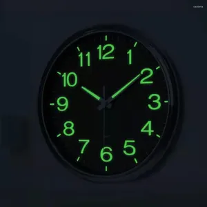 Zegary ścienne bez kleszczy ultra-cudzki zegar świeci ciemno na łatwy czytanie w nocy łatwa do odczytania starsza sypialnia