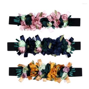 Belts Sexy Waist Belt For Jeans Dresse Club Bar Chain Idol Costume Ribbon Oversize Flower Body Jewelry
