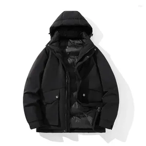 Herrenjacken Winterjacke Männer Mäntel Mit Kapuze Wasserdichter Graben Plus Größe 5XL 6XL 7XL Oversize Schwarz Windjacke Herbst Baumwolle Gepolstert