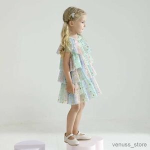 Mädchen Kleider Kinder Mädchen Kleidung Regenbogen Prinzessin Sommer Tüll Vestidos Pailletten Mädchen Geburtstag Party Kleid Elegante Kinder Kleidung Nettes Kleid