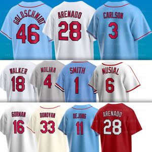 4 Yadier Molina Cardinals 야구 저지 Paul Goldschmidt Nolan Arenado Ozzie Smith Walker Lars Nootbaar Nolan Gorman Montgomery Miles Mikolas