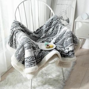 Cobertores outono inverno quente e grosso de alta qualidade coral velo cobertor pele-amigável menos eletrostática casa têxtil