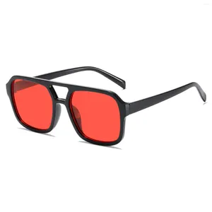 Sunglasses Trendy Oversized UV400 Protection Flat Top Fashion Large Square Sunnies For Men And Women Driving Cycling