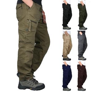 Men's Pants Cargo Multi Pocket Casual Waterproof Hunting Hiking Tactical Sweatpants Streetwear Trousers For Men