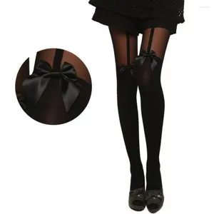 Women Socks SEXY Lady Girls Black NET Fishnet Pattern Bowknot Stockings Pantyhose Tights Styles 1pcs Dww28
