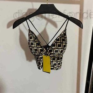 Camisoles & Tanks Designer women sexy bikini velvet camisole bra double F letter printing beauty back bandage lingerie brand womens clothes 6P82 7E3N