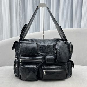 10a män designer väska stor axel väska finkorn får läder tote flera fickor handväska lyx hörlurar kort väska super spegel messenger väskor totes