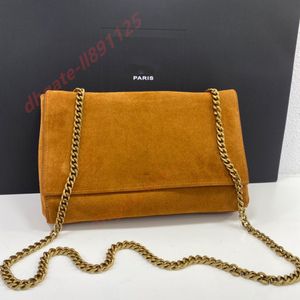 7A Borsa di design Borsa a tracolla da donna Borsa a tracolla loulou Borsa a tracolla in vera pelle di pecora a due lati Borsa a tracolla con motivo lettera in metallo elegante parola -YS Spedizione gratuita