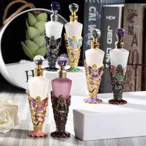 30 Uds Angel Girl Vintage decorativo 25ml botellas de Perfume cónicas vacías recargables cuentagotas portátiles botellas contenedoras de aceite esencial