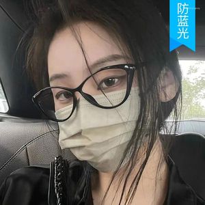 Sunglasses Frames Cat Eye Shape Women's Eyeglass Frame Fashion Modern Blue Light Blocking Women Glasses Stylish