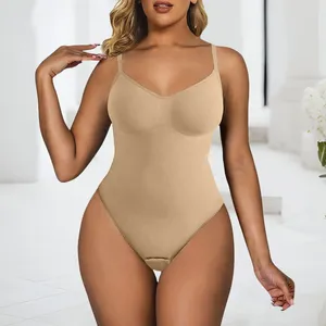 Women's Shapers Women Slimming Sheath Bodysuits One-Piece Shapewear Tops Tummy Control Body Shaper Seamless Camisole Jumpsuit Push Up Bra