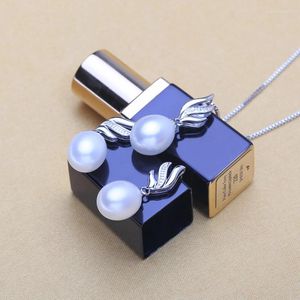 Necklace Earrings Set WATTENS Fashion Nice Natural Pearl 925 Sterling Silver Pendant For Women Jewelry Love