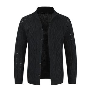 Herrtröjor Autumn Winter Warm Knitwear Cardigans Casual Long Sleeve Button Sticke Jackor Rockar Toppar Kläder 231218