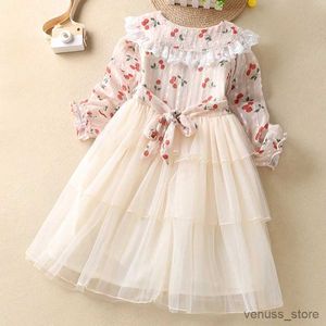 Girl's Dresses Kids Princess Lace Dresses for Girls Clothes Teenagers School Children Party Elgant Costumes Baby Vestidos 6 8 10 11 12 13 Years