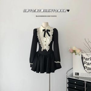 カジュアルドレスロイヤルコートスタイルレトロレースバースデープリンセスボウパンツワークQuinceanera Party Dress Short Mini with Pumpkin Pants