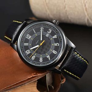 Top classic designer watches PP New Belt Men's Series Quartz Calendar Three Needle Round Fashion Casual Buckle Watch with logo luxury watchJWQ1