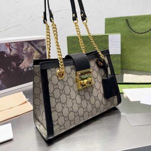 2024 New Designer women's crossbody shoulder G Women's Padlock Tote Combination Leather Lock Chain Shopping One Crossbody Bag bag