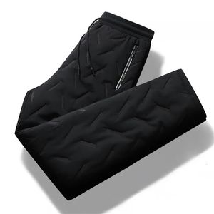 Herrenhose Herren Lammfleece-Jogginghose Winter Warm Plus Samt Verdickt Große Größe Lose Winddichte Oberbekleidung Baumwollhose Gerader Typ 231218