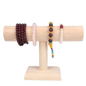 Boxen Holz Armband Display Rack Fällen Kette Uhr TBar Rack Schmuck Display Organizer Harte Display Stand Halter 24,5*8*16,5 cm