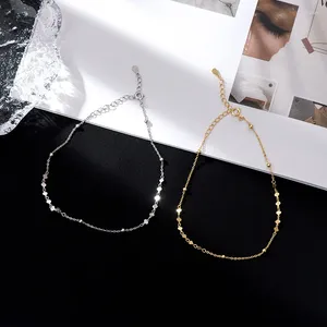 Ножные браслеты Fashion Simple Love Anklet S925 Стерлинговое серебро