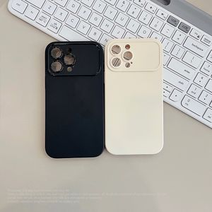DIY Plain Protective Phone Cases For iPhone 15 14 11 13 12 11 Pro Max Back Soft PC Cover Couple Case Black White 100pcs