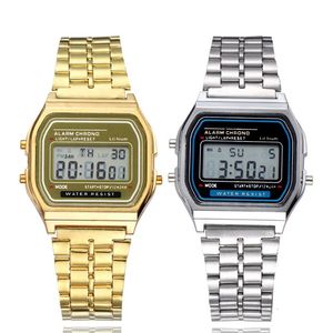 Wristwatches Digital Watches For Men Sports Waterproof Bracelet Clock Gold Electronice LED Wristwatch Women Casucal montre homme relogio 231216