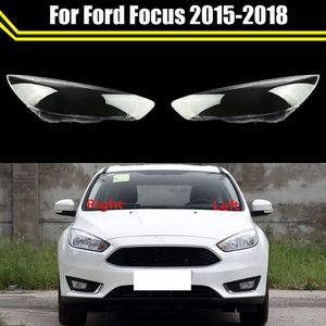 Pokrywa reflektora Materiał PC Shell Przezroczysta obudowa z abażurą szklaną lustrzanie oświetleniowe czapki do Forda Focus 2015 2016 2017 2018