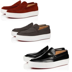 Paris Designer Mens Casual Shoes PAQUEBOAT BOAT SHOES CALF LEATHER OCH SUTED LÅG TOPPLID PÅ TRAINERS PLATFORMER LAZY SNEAKERS EU38-46 med låda