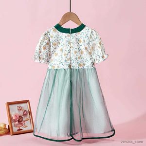 Abiti da ragazza estiva per bambini abiti floreali per ragazze abiti in chiffon abiti per bambini per adolescenti costumi manica corta estate 6 8 12 anni