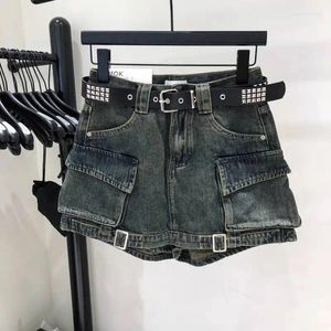 Women's Jeans Fashion Design Slim High Waist Versatile Streetwear Workwear Skirt Short