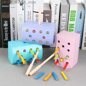 Sorting Nesting Stacking toys Hot Kids Geometric Shape and Color Matching Learning Toy Wood 3D Puzzles Baby Montessori Educational Wooden Toys for Children Q231218