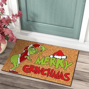 Party Decoration Christmas Door Mat Outdoor Welcome For Front Entryway Carpet 23.7X15.9 Inch Funny Mats Halloween Home