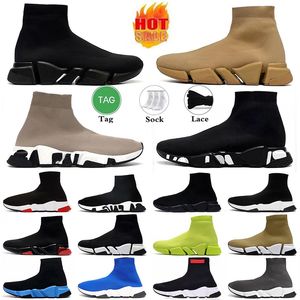 2024 Fashion Graffiti Damen Herren Designer Socken Schuhe Stiefel Speed Trainer Schwarz Weiß Rot Speeds 2.0 Clear Sole Runners Socken Designer