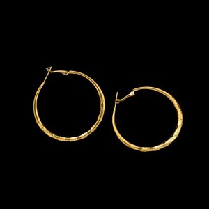 18k Yellow Fine Gold Surgical Steel Hinged Segment Hoop Ring Earrings Sleeper Lip Ear Nose Body Piercing 1PC