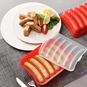 Baking Moulds Silicone Dog Sausage Mold Ham Homemade Diy Baby Food Supplement Egg Box