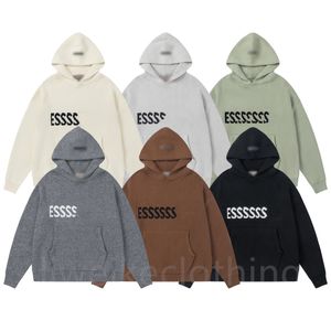 Loose Mens Designer hoodies long sleeve sweater pullover knits hooded sweaters women hoodie knits sweatshirt Hooded Knitted Sweater Top Cotton Sweater Pullover