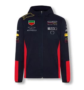 Apparel 2021 F1 Formel One Team Racing Workwear Mens Hooded Casual Jacket Tröja och kashmiranpassning Samma stil