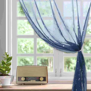Занавеска маленькая и свежая элегантная драпировка оконная полиэстеровая занавеска для спальни