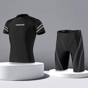 Set 2022 Herrmode snabb torr badkläder Swim Tops Pants UPF50+ vattensporter strand solskydd simma surf baddräkt dräkt l4xl