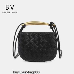 Crossbody Çantalar Tasarımcı Deri Çantalar Botte Venetas Bargh Vian GÜNEŞ SARDINE BAYA Dokuma Cowhide Metal Saplı Bir Omuz Eğik Çapraz Çapraz HBF7